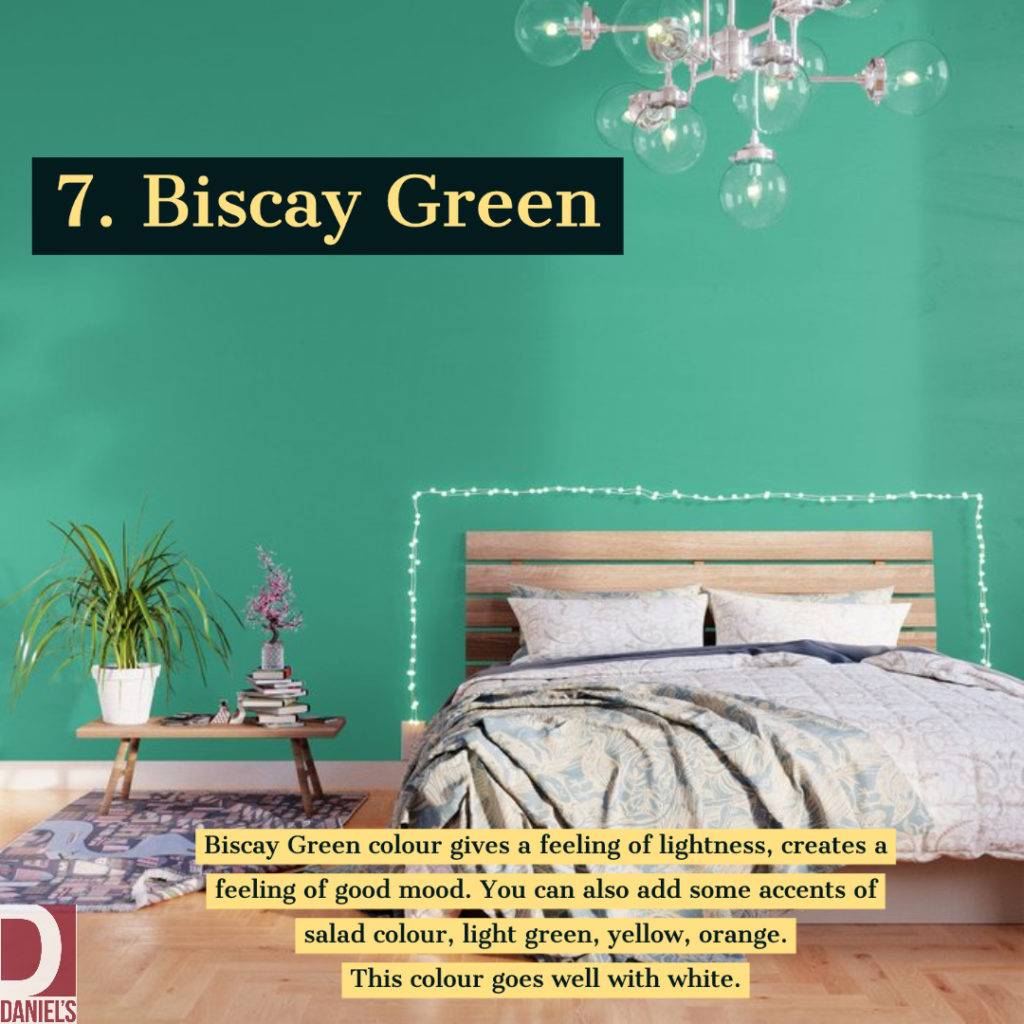 Biscay Green Color Interior Design