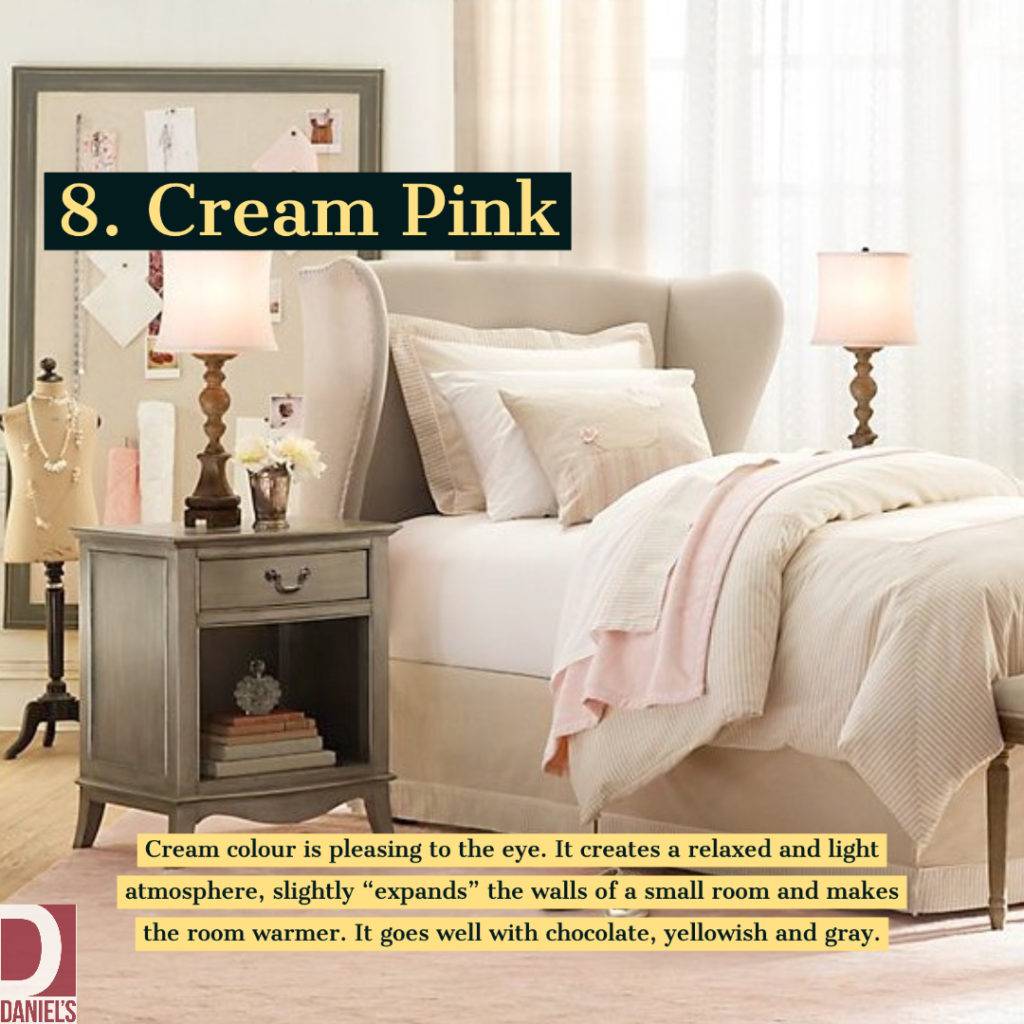 Cream Pink Color Interior Design