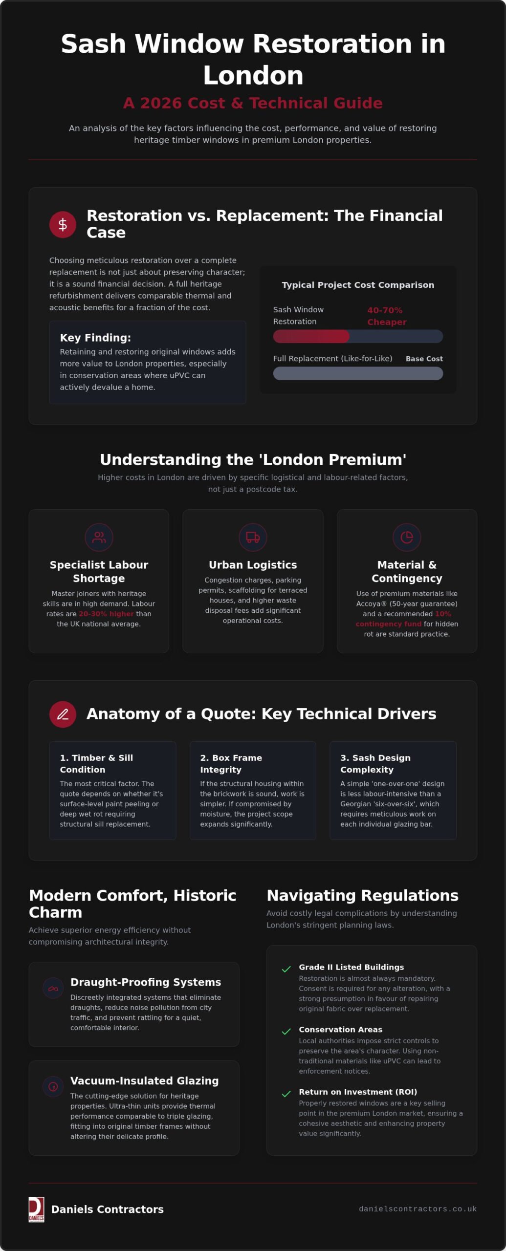 Sash Window Restoration Cost London: The Definitive 2026 Premium Guide