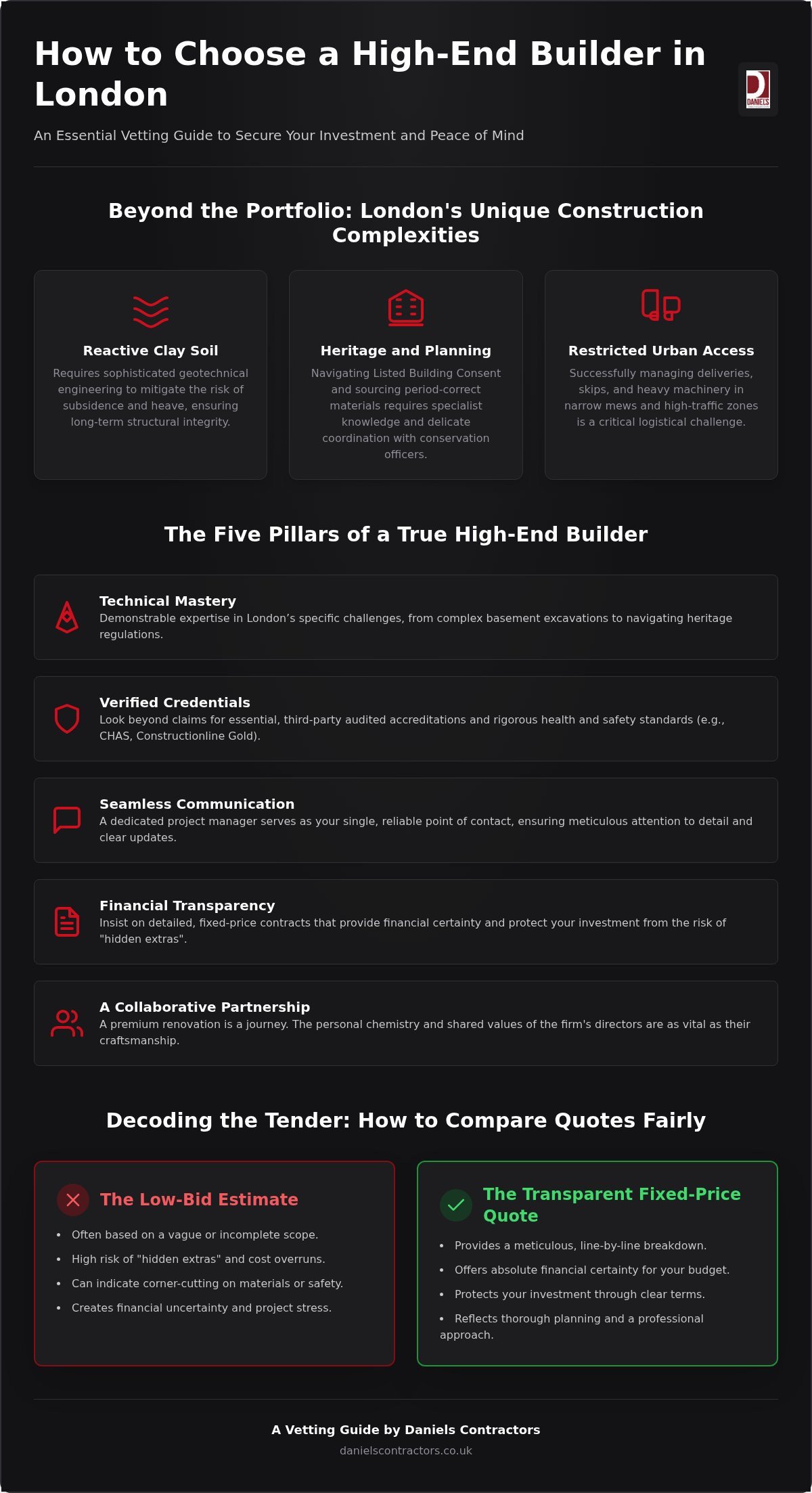 How to Choose a High-End Builder in London: The 2026 Definitive Guide