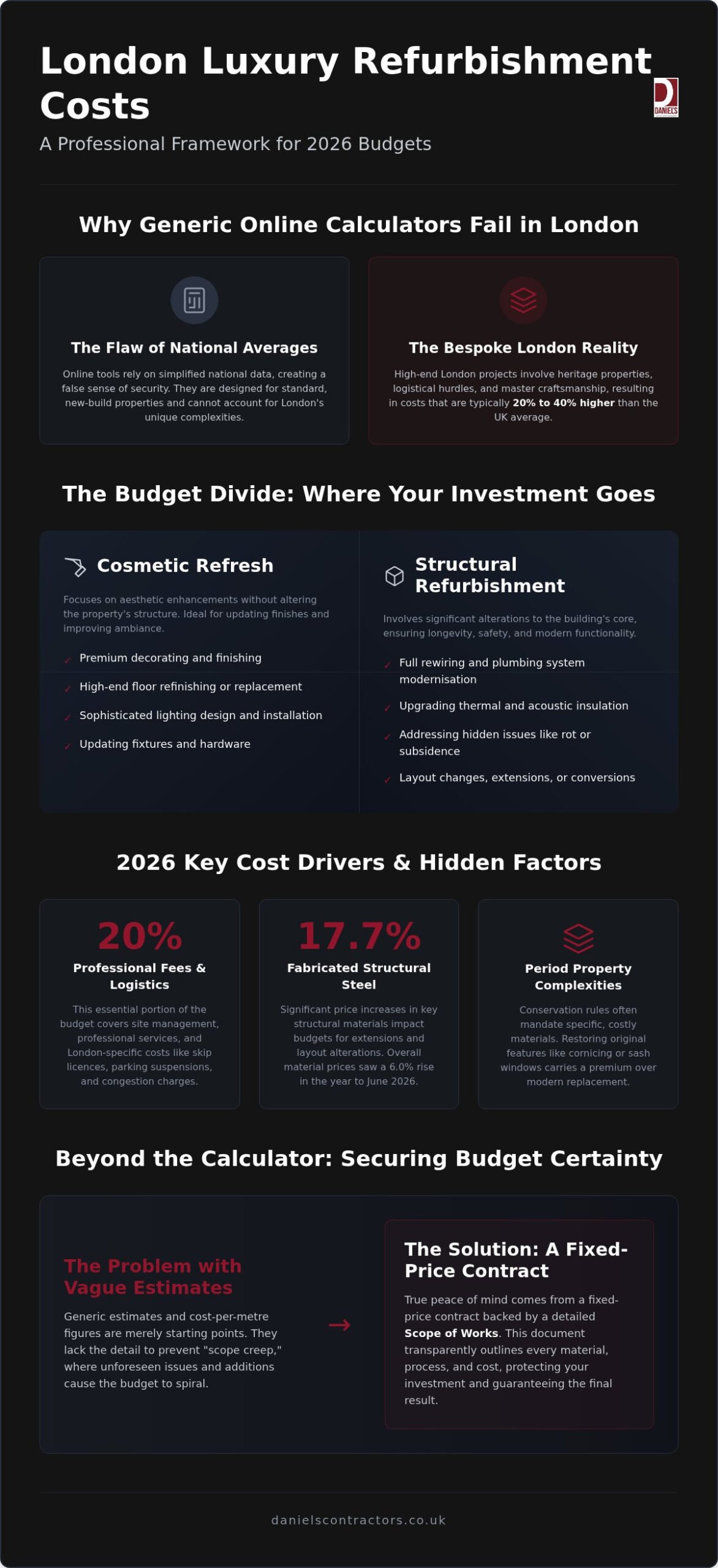 Home Renovation Cost Calculator London: 2026 Luxury Budgeting Guide