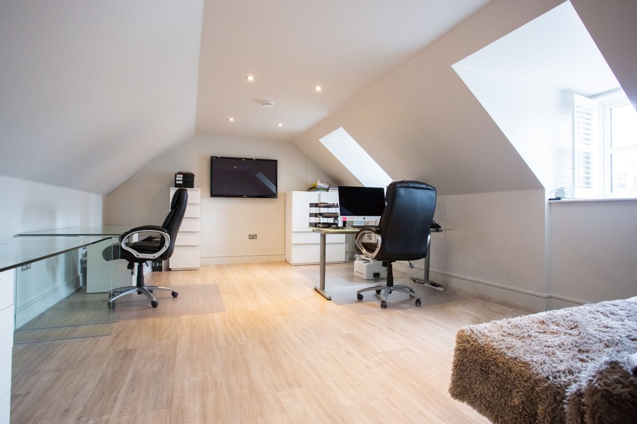 Completed loft conversion interior